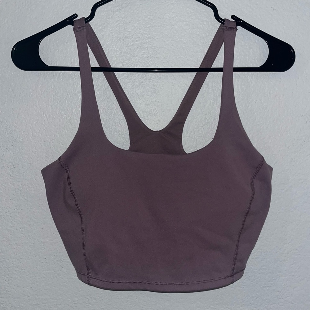 Cropped lavender workout top (brand: all in motion)